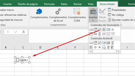 como poner un check en excel|Insertar CheckBox en Excel